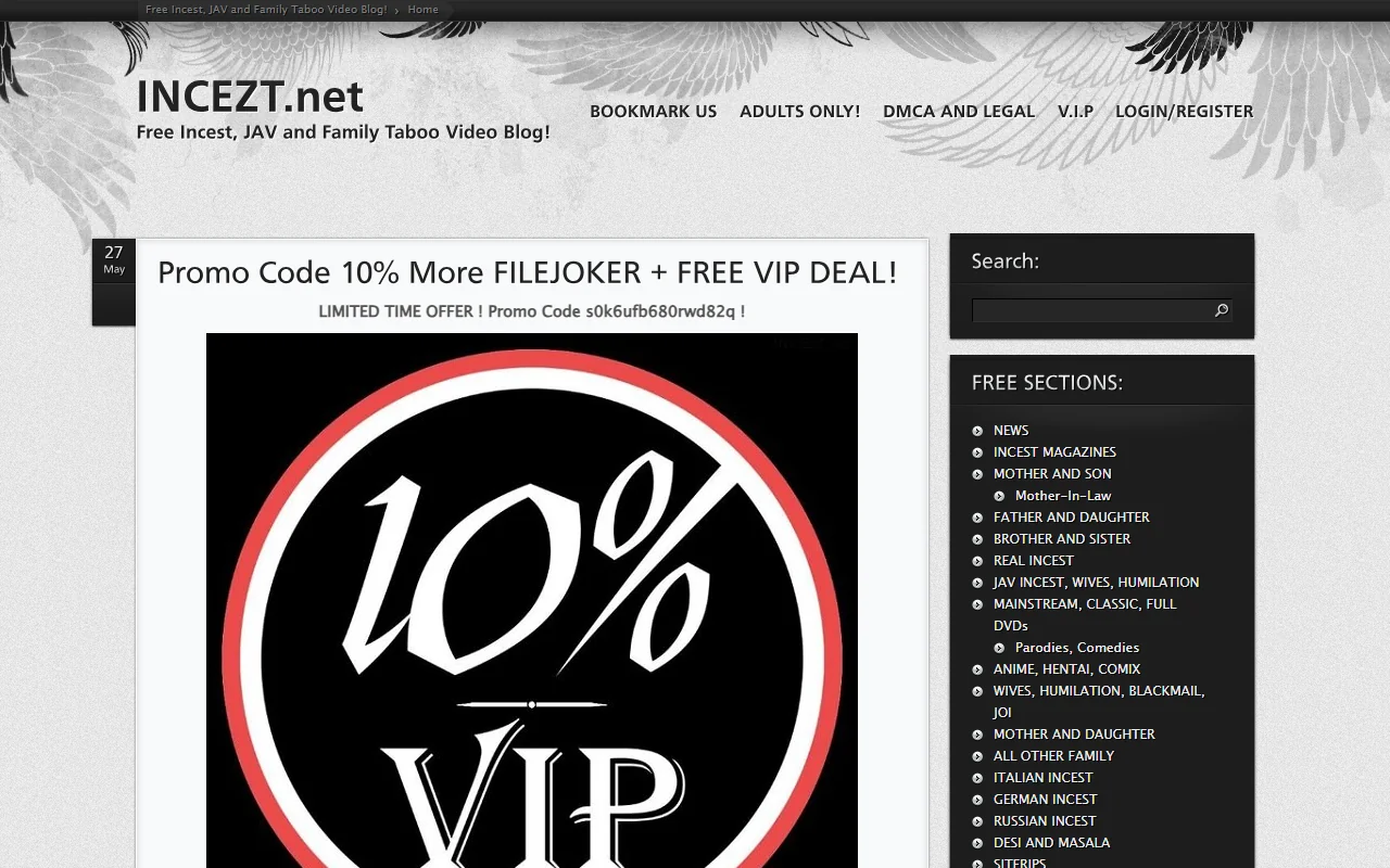 Screenshot of Incezt